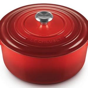 Le Creuset Enameled Cast Iron Signature Round Dutch Oven, 7.25 qt., Cerise