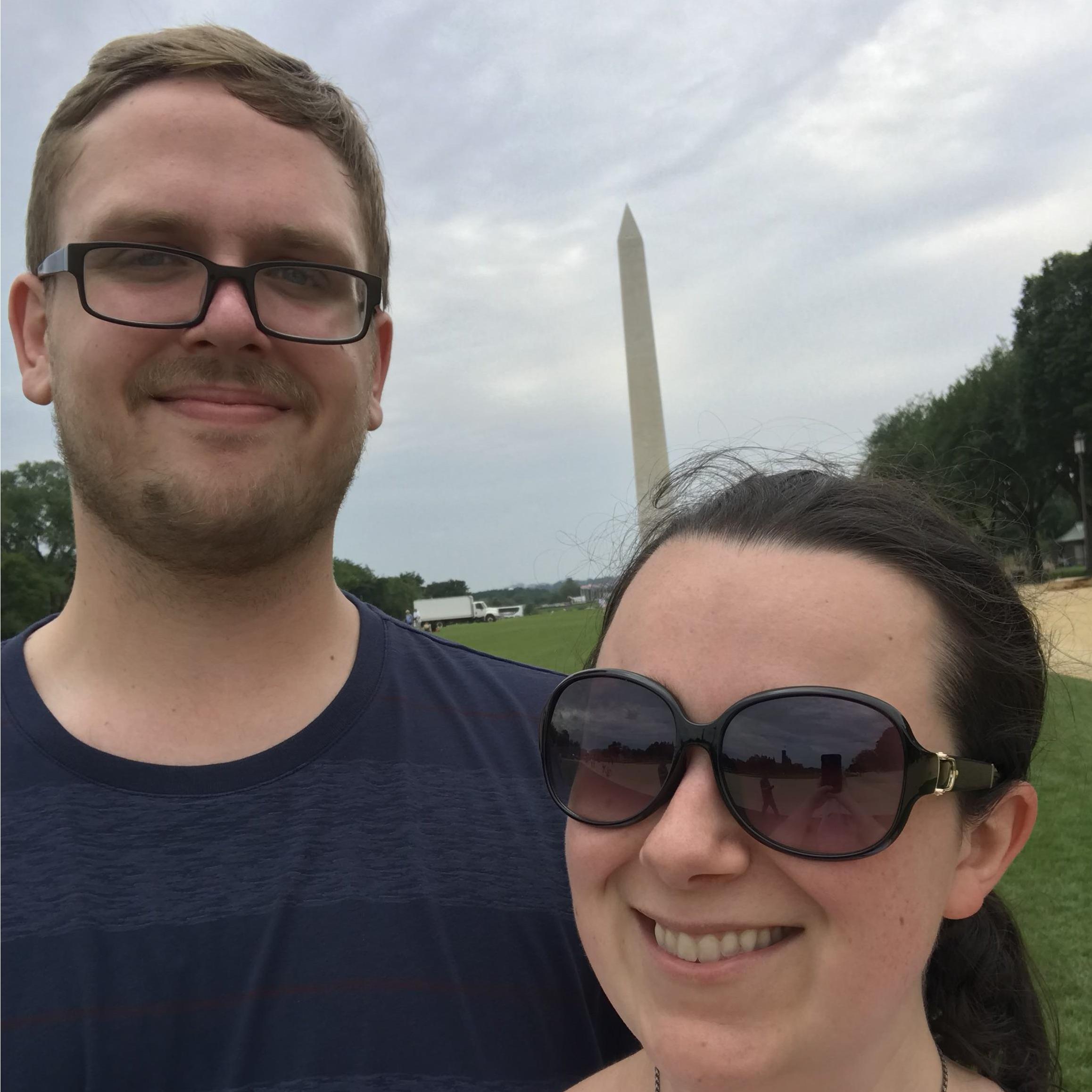 A trip into DC when I first came to visit him