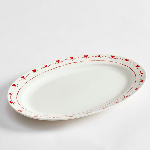 Painted Hearts Serving Platter