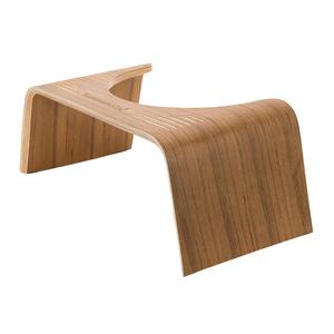 Squatty Potty The Original Bathroom Toilet Stool- Slim Teak Finish 7"
