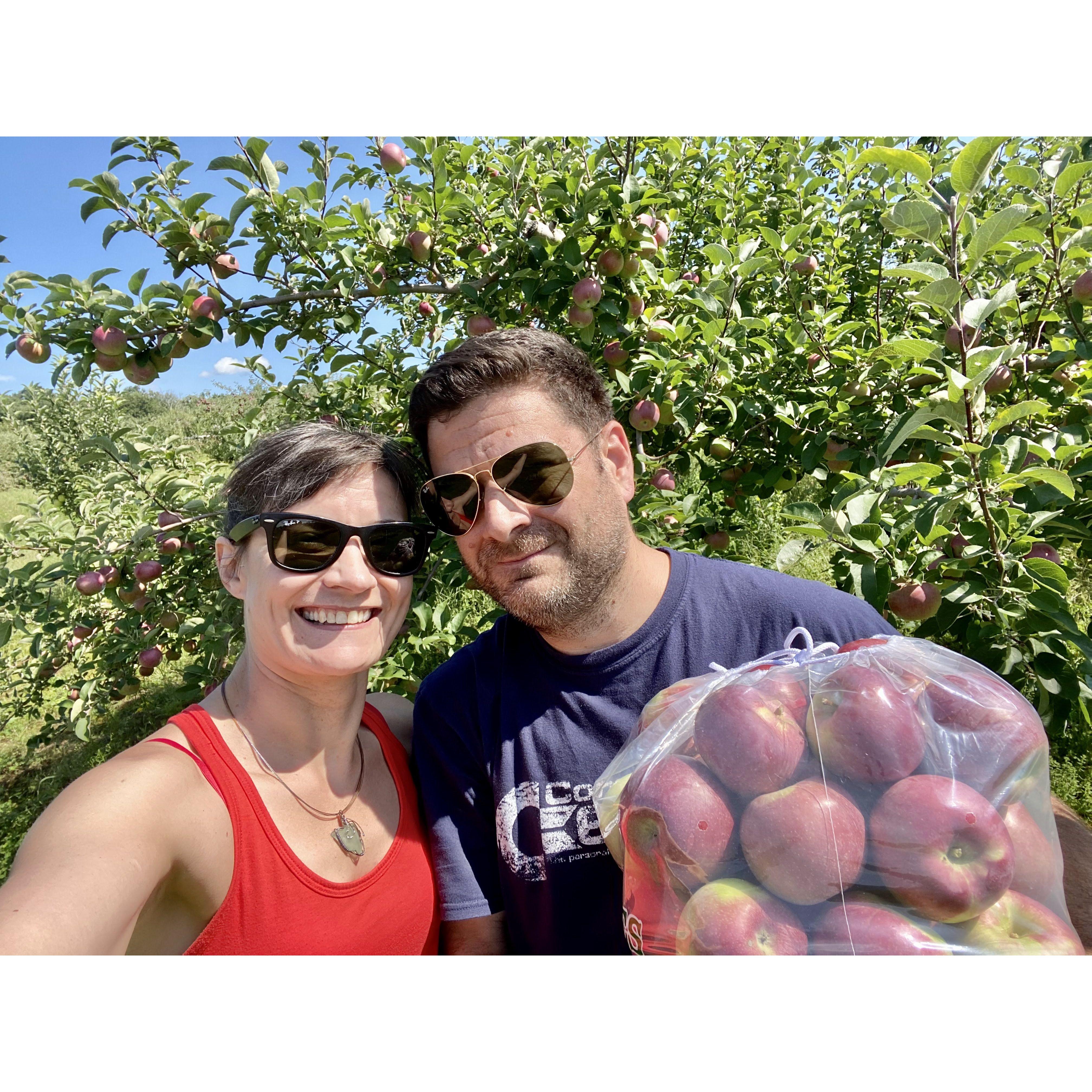 First time apple picking