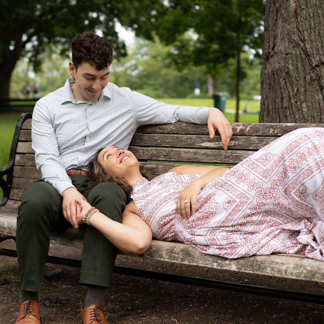 Rickety bench but solid love