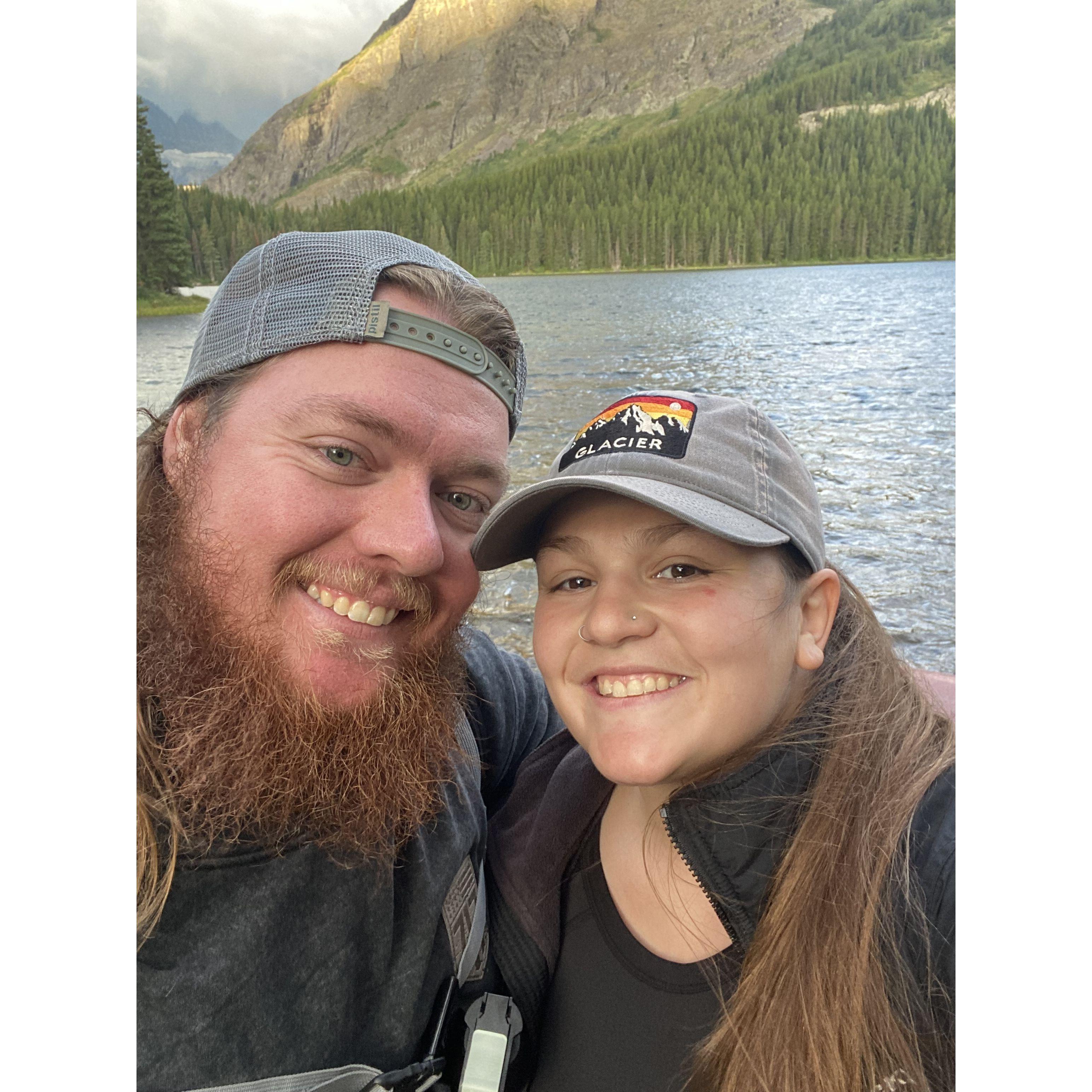 An early morning hike in Glacier National Park trying to see a moose. We did not see a moose :(