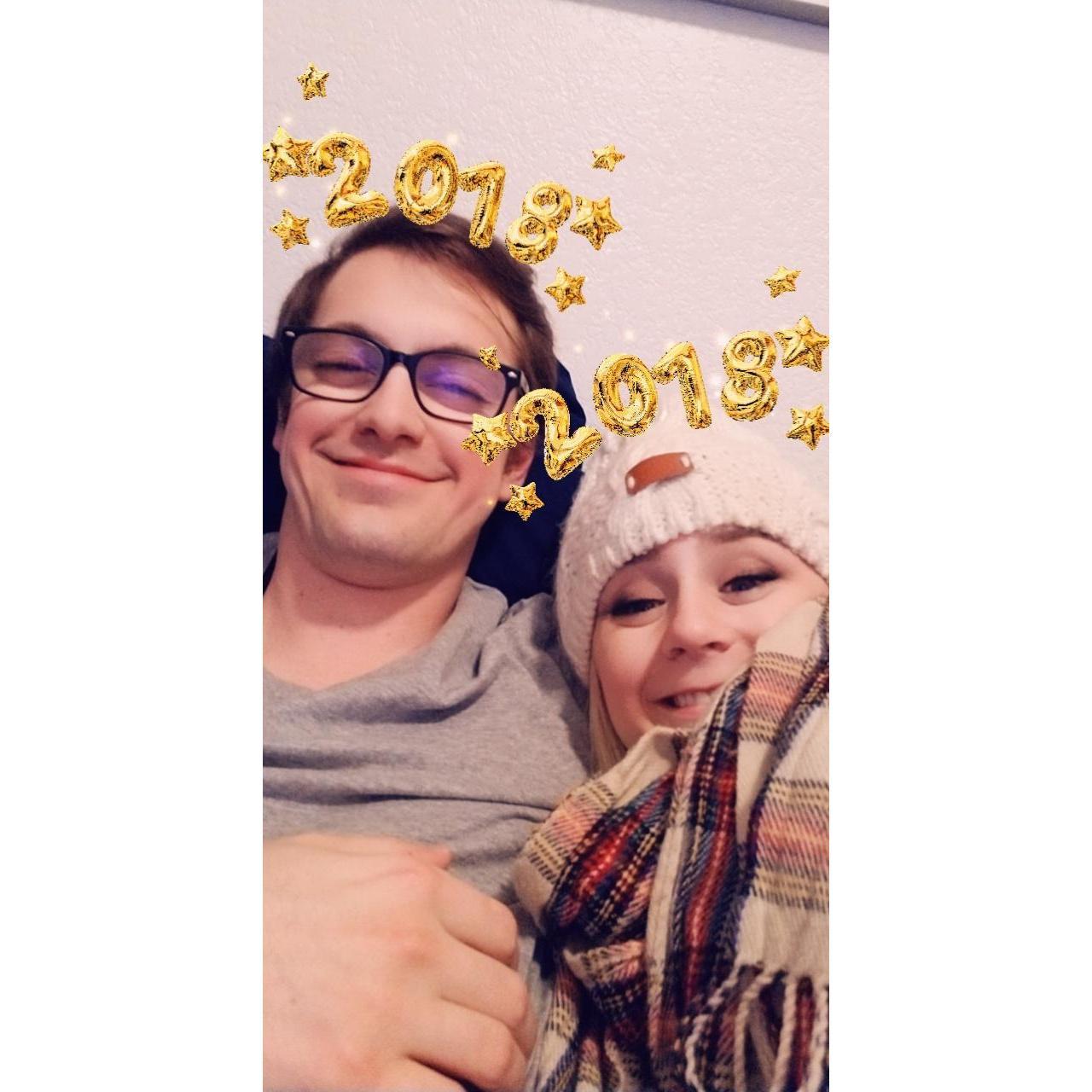 Our first NYE together. Matt accidentally said he loved Alex for the first time in a stairwell that night.