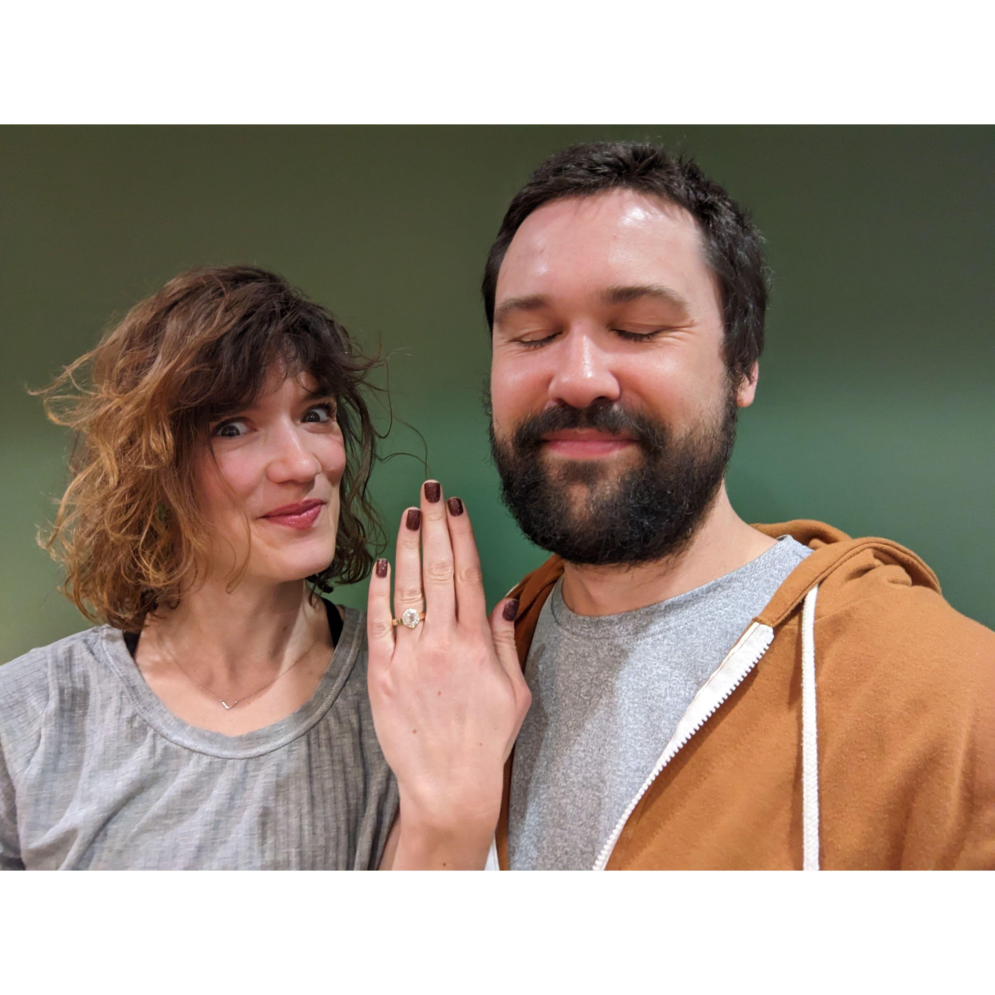 the ring arrived!! we're doing this wedding thing, official engagement photo shoot, 2023