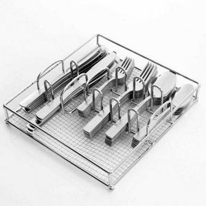 Gibson Home Griffen 61-Piece Flatware Set with Wire Caddy