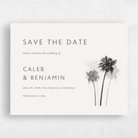 White Wedding Save the Date - Anacostia Landscape