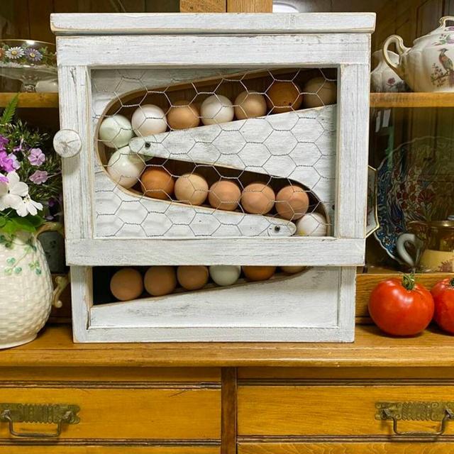Fresh Egg Holder Wooden Egg Storage Custom Egg Display Egg Rack