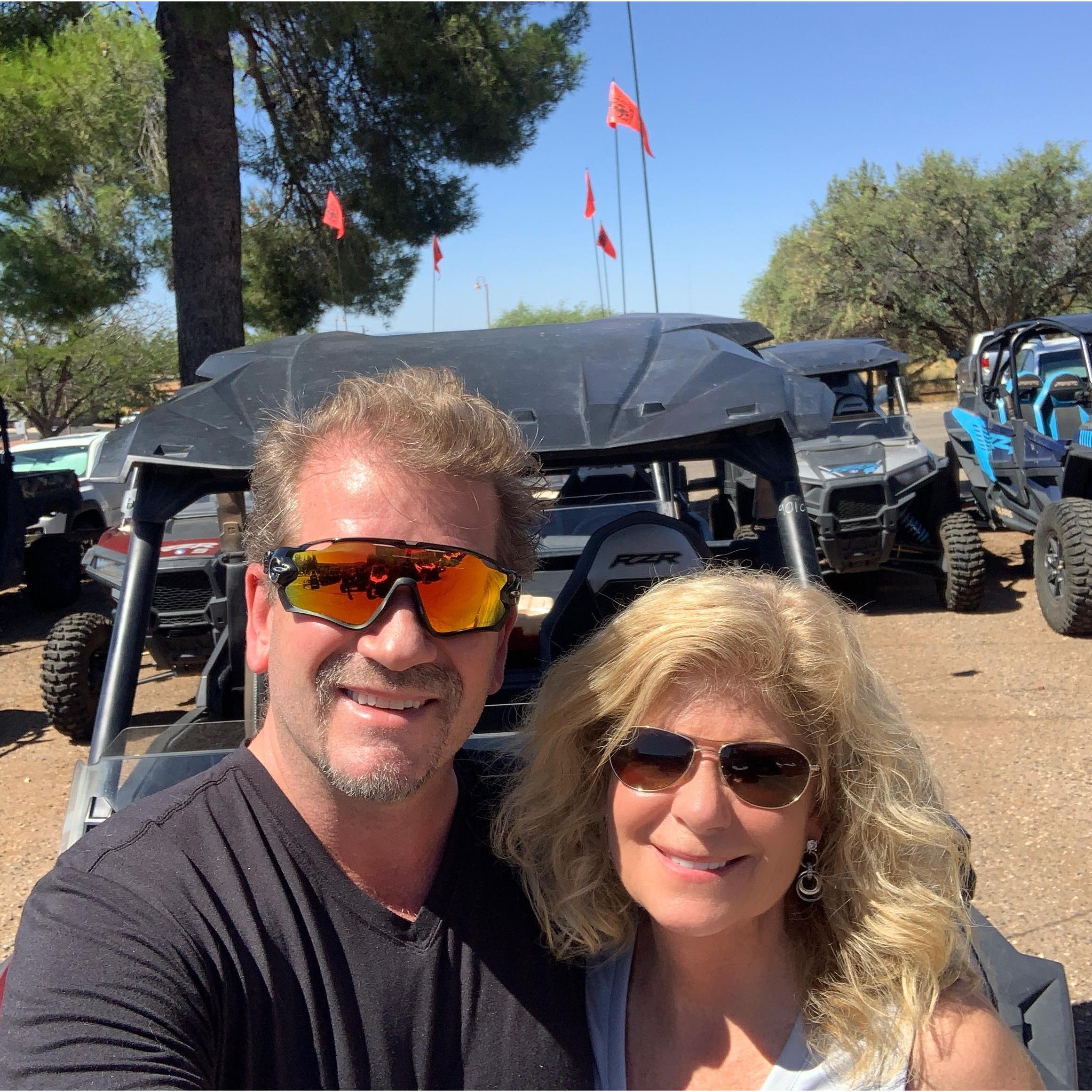 Razor ride for a self-guided tour in Sedona Arizona.