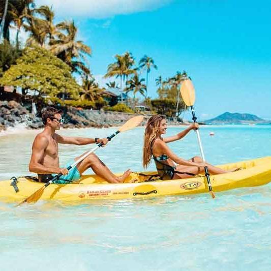 Kayaking for two