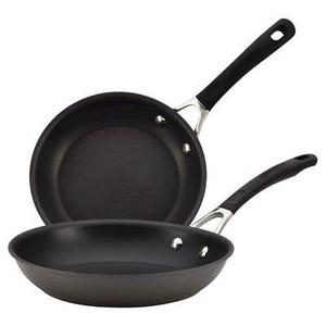 Circulon Innovatum Hard Anodized Aluminum Nonstick 2 piece Open Fry Pan Set8.5 inch & 10 inch