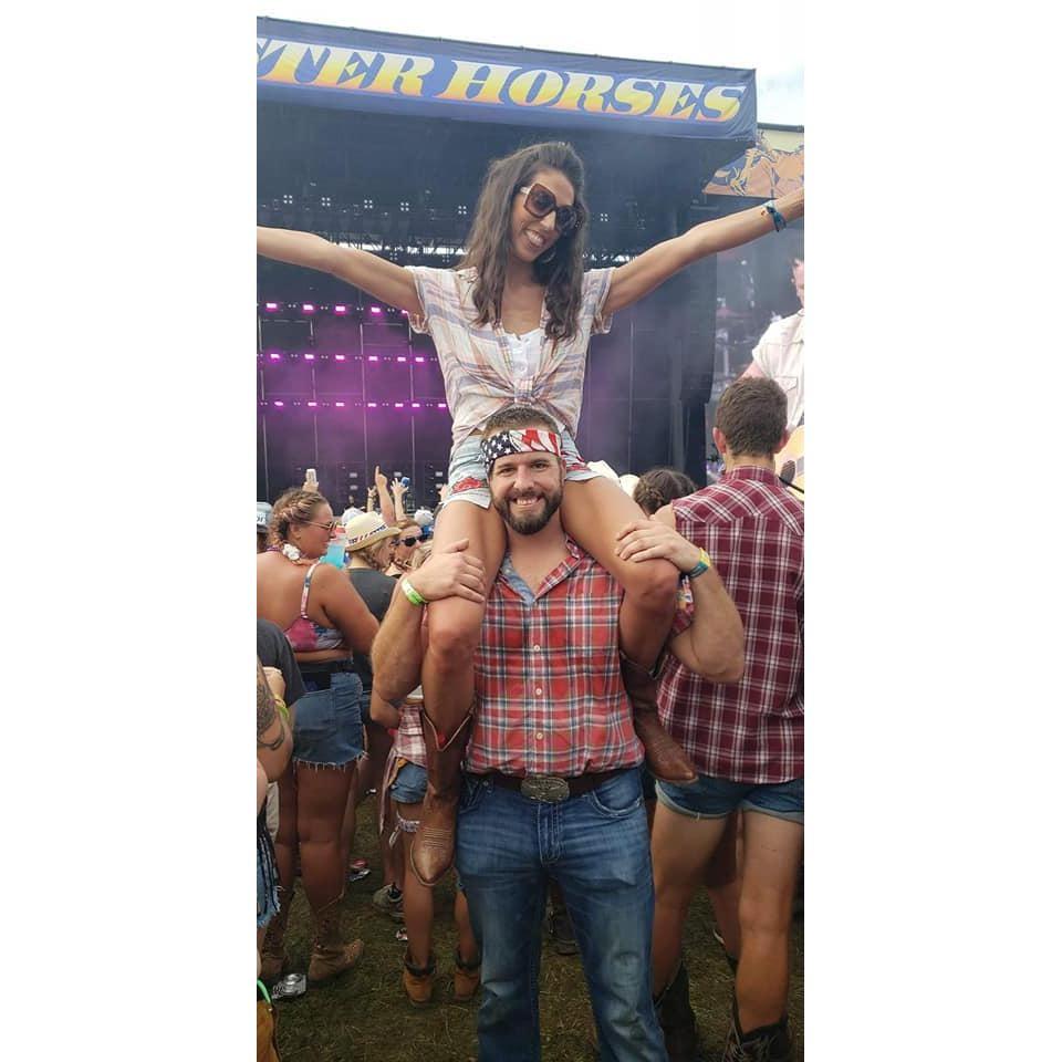 Our first concert together, Faster Horses, the BEST!