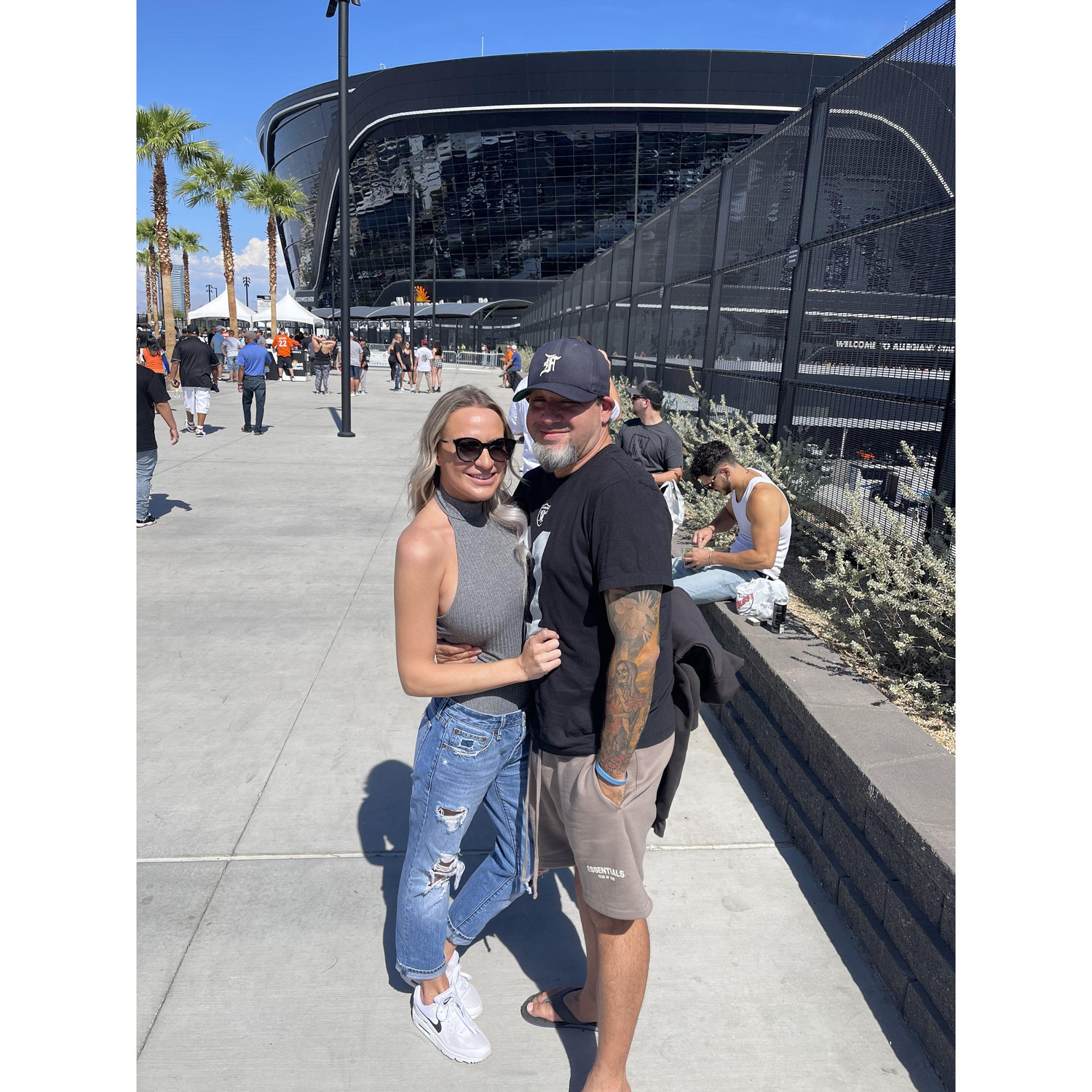 Our first Raiders game.