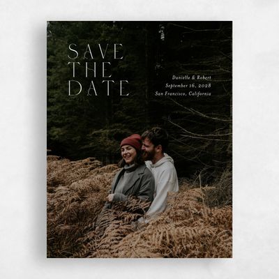 White Standard Wedding Save the Date - Copan Photo