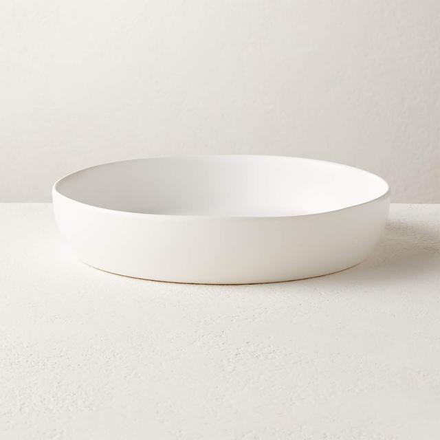 Crisp Matte White Pasta Bowl