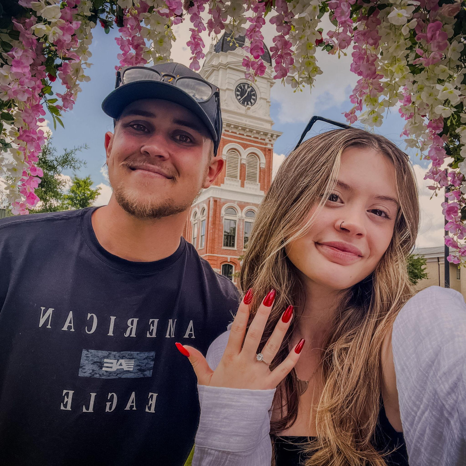 The day after we got engaged