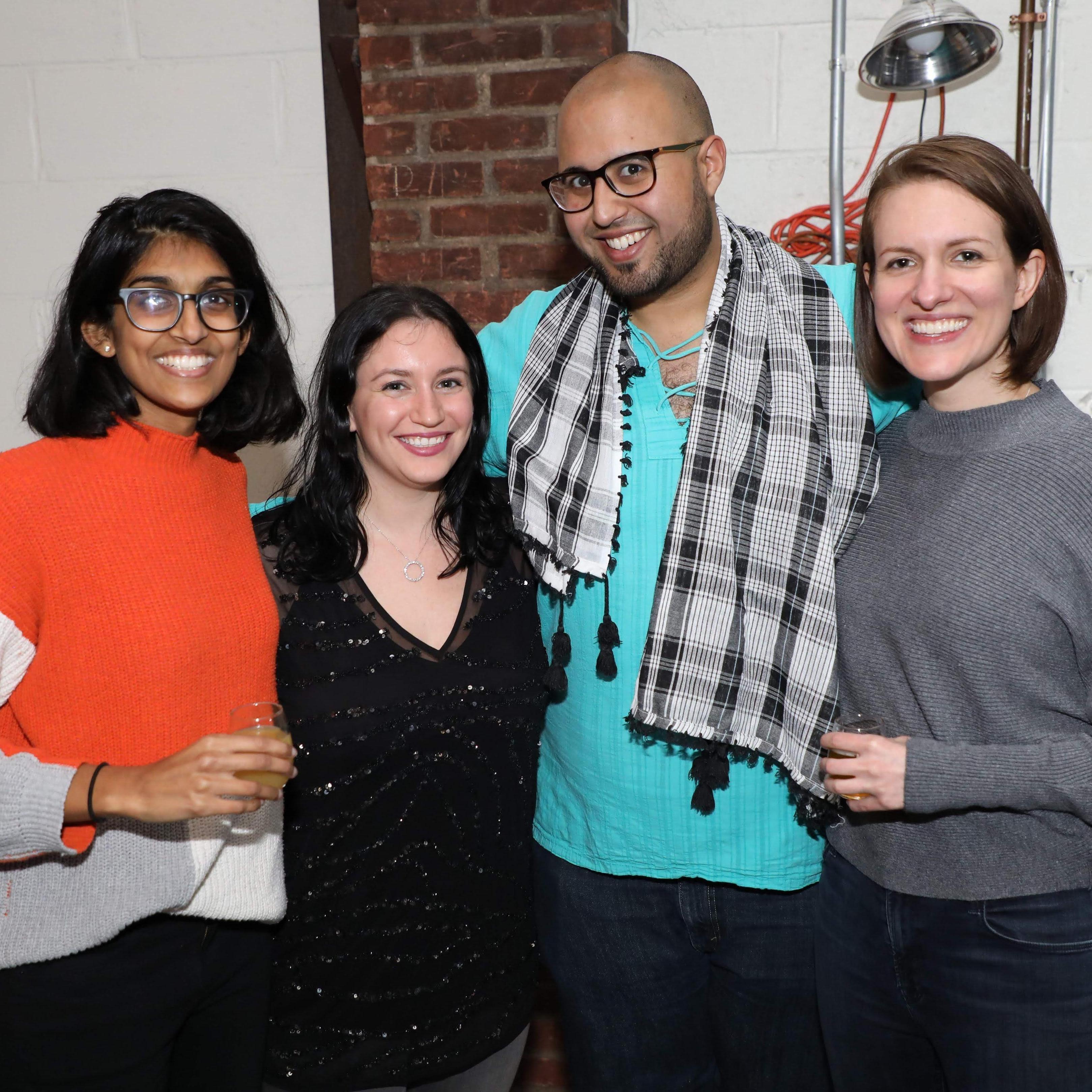 Celebrating with friends after proposal #1