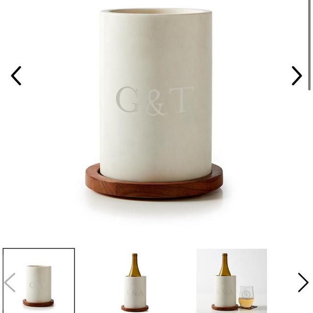 Wood and Marble Wine Chiller