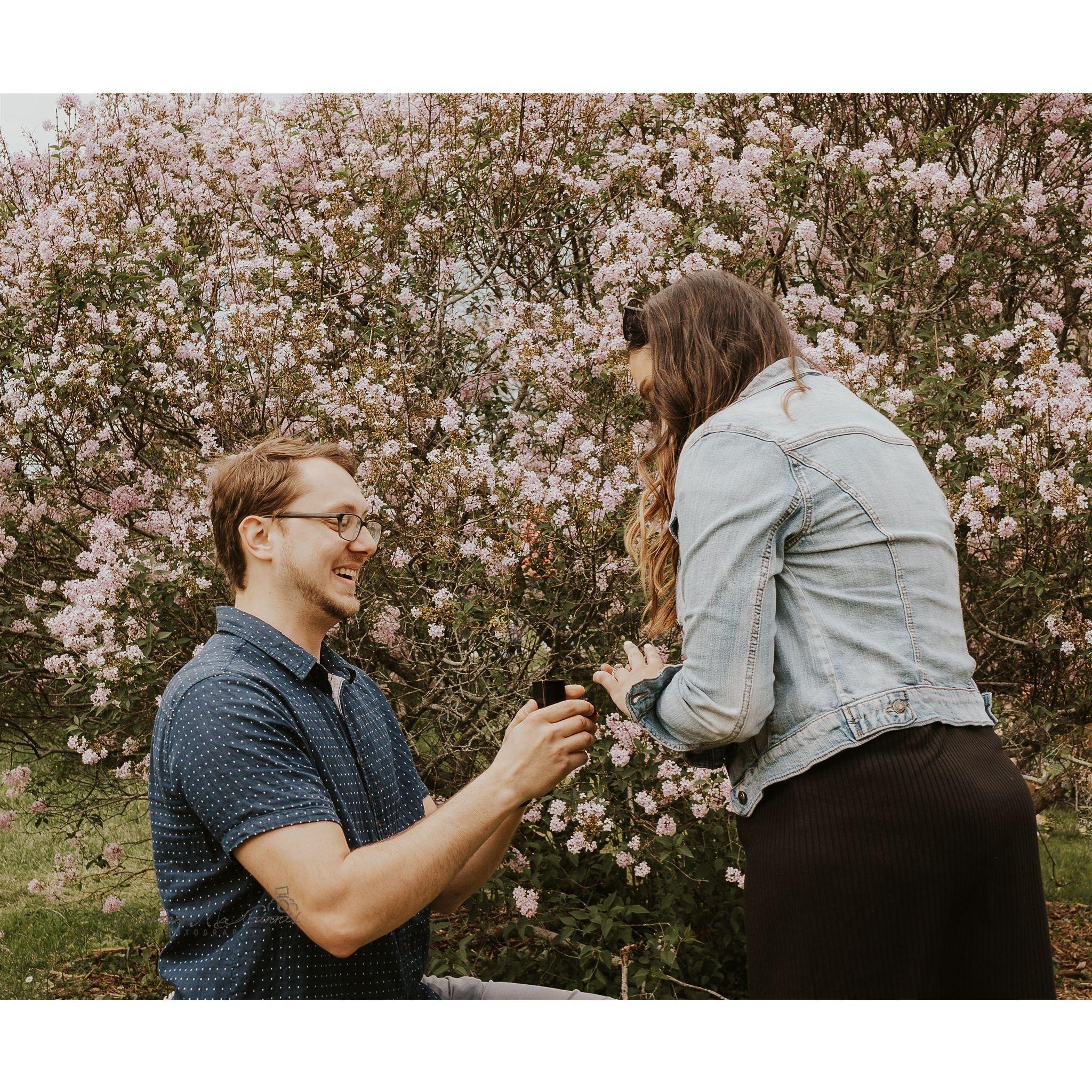 The moment we got engaged.... May 16, 2021 at Highland Park 