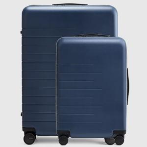 Expandable Carry-On & Large Check-In Suitcase Bundle in Navy