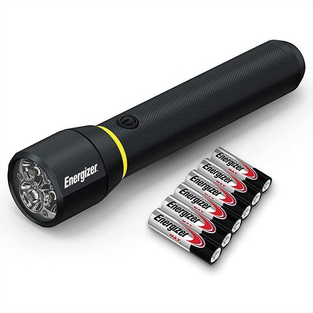 Energizer High-Powered LED Flashlights, 1000+ Lumens Flash Lights, Water Resistant, Heavy Duty Metal Body, AA Batteries Included