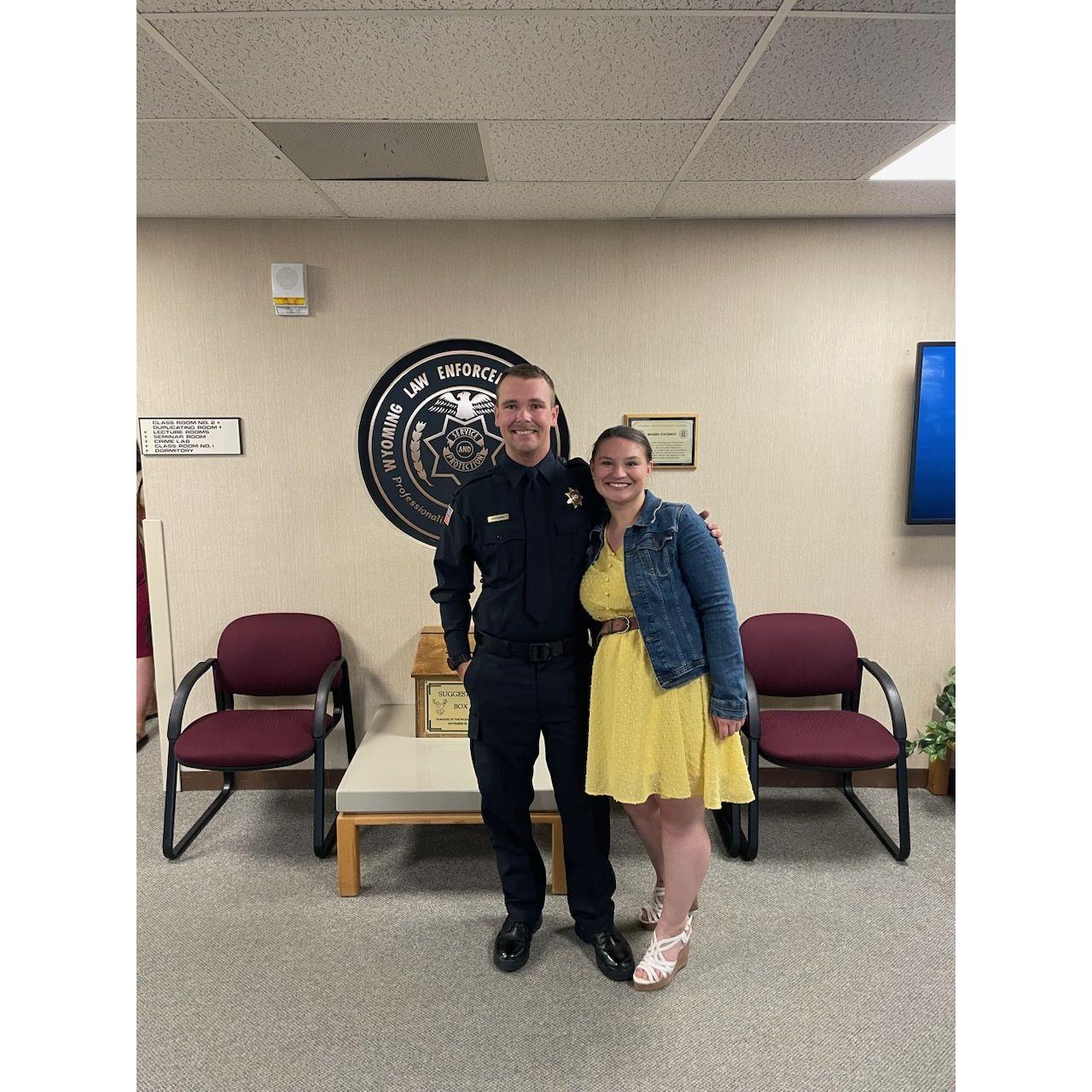 Colin graduating from the academy Douglas, Wy 2023