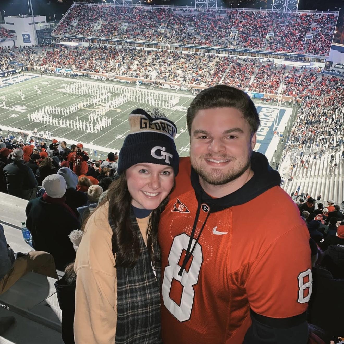 Our 6th hate week - went to the game in person because even Chris prefers going to games in Atlanta!