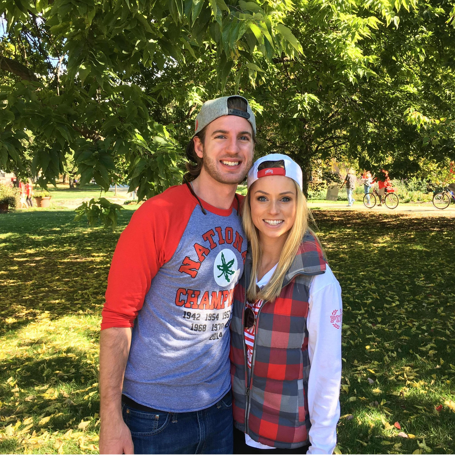 So many great memories in Old Columbus Town- Chris and Leeanna can't wait to get married there!