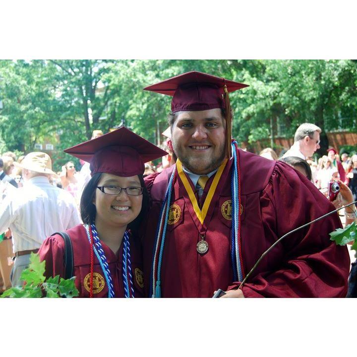 graduation from Elon, 2011