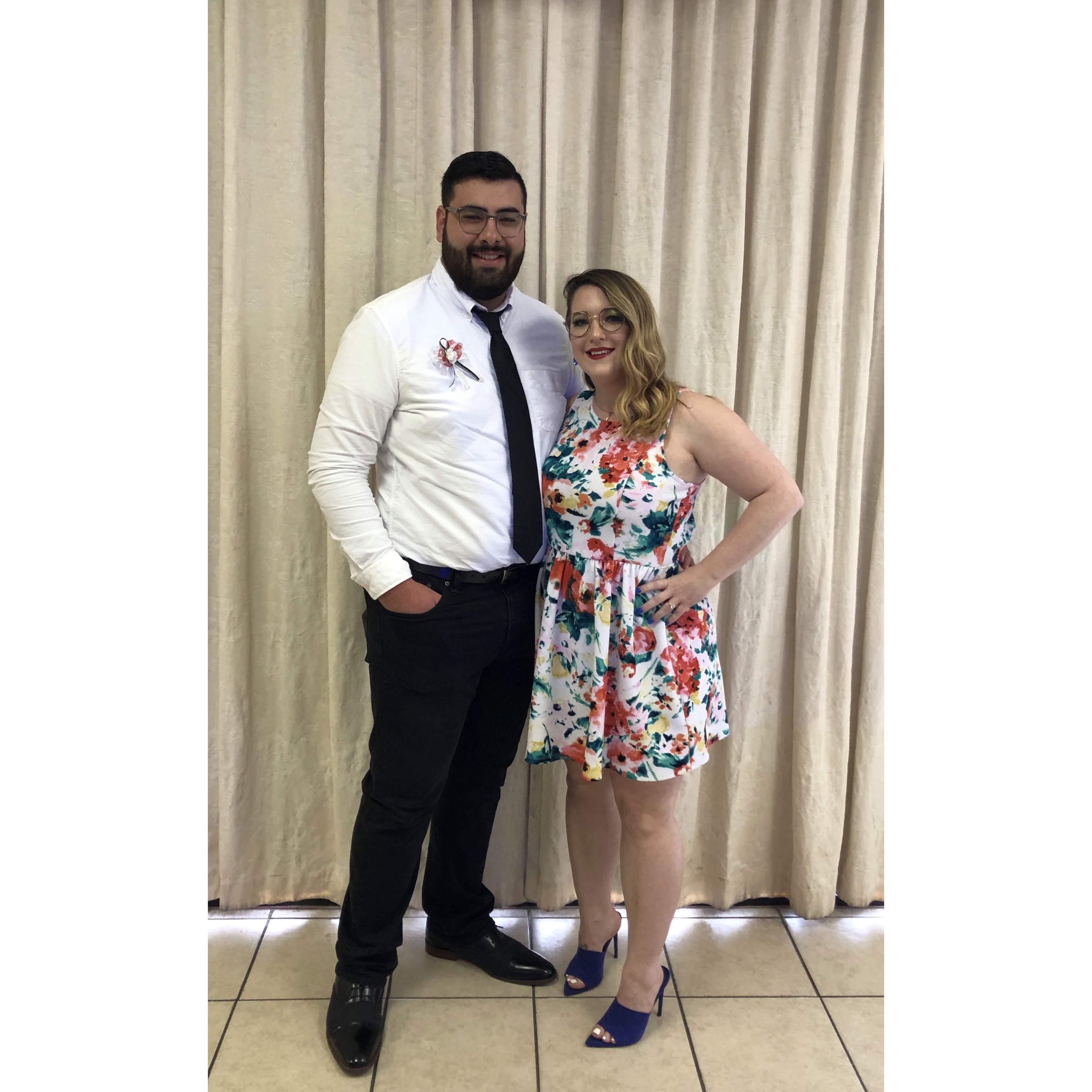 The last time attending a wedding together not as husband and wife!