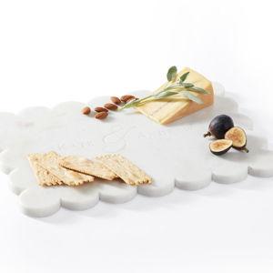 Scalloped Marble Cheese Board
