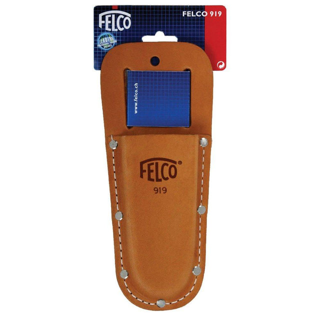 Felco Leather Holster (F 919) - Belt Mountable Tool Pouch for Pruning Shears or Construction / Utility Tools