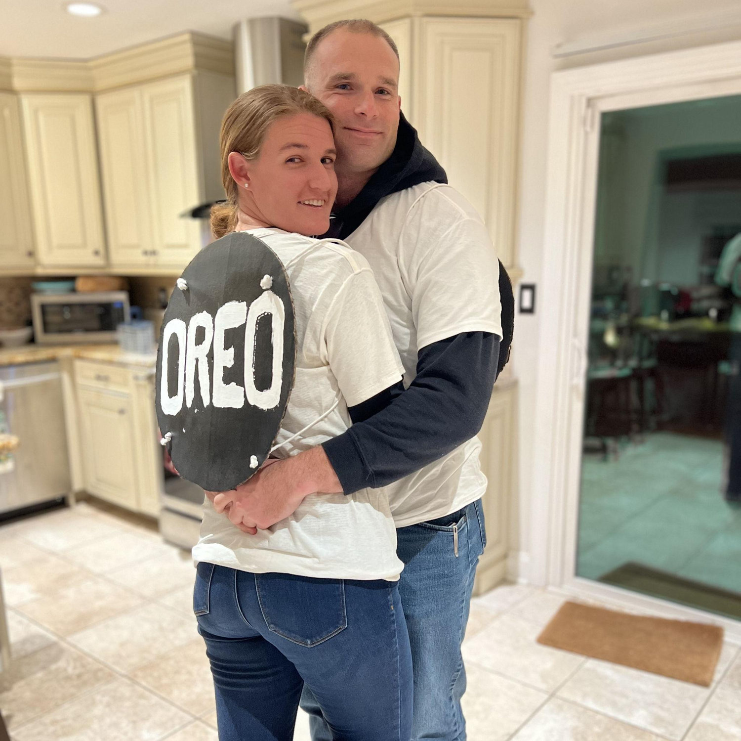 A double-stuffed oreo; Halloween 2025