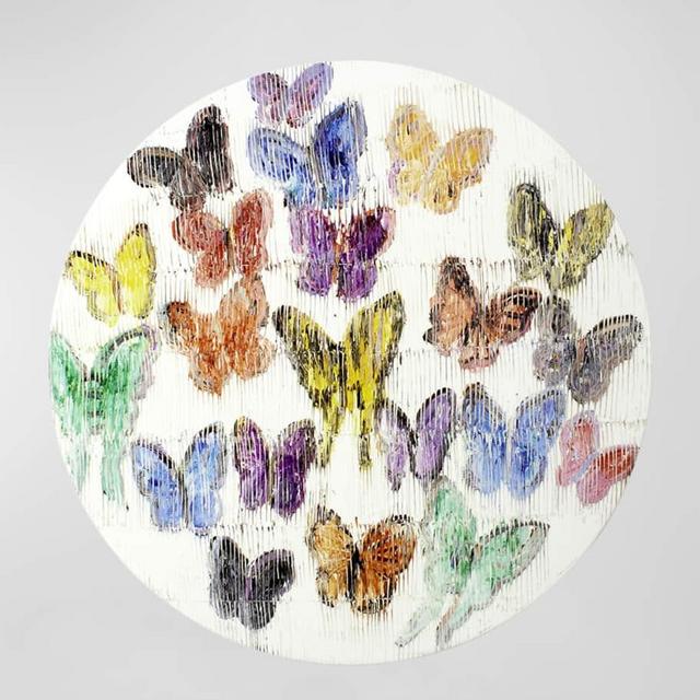 Butterflies Lacquer Placemat, 15"Dia