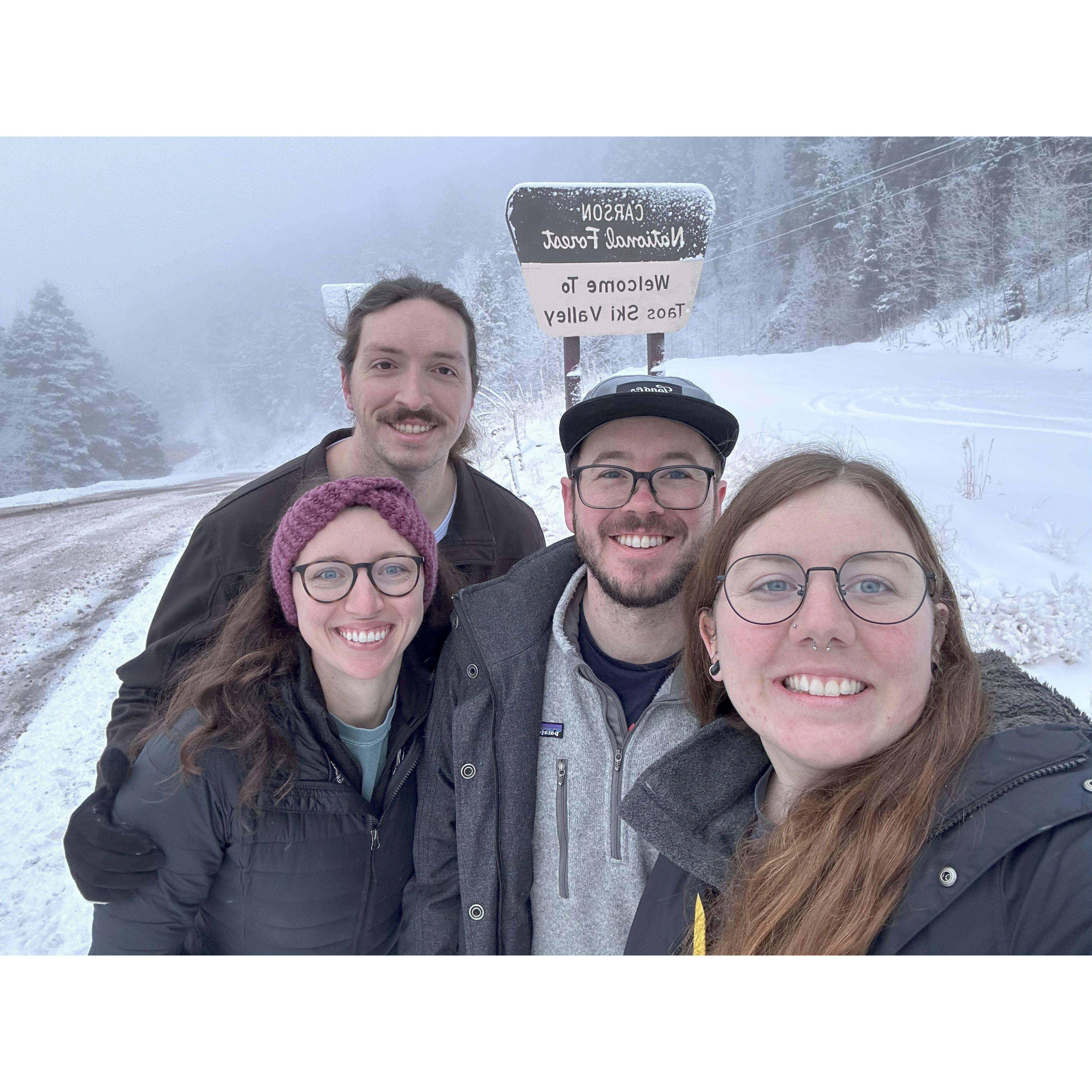 Ski trip to Taos, New Mexico with Callie's friends Jackie and Mark!