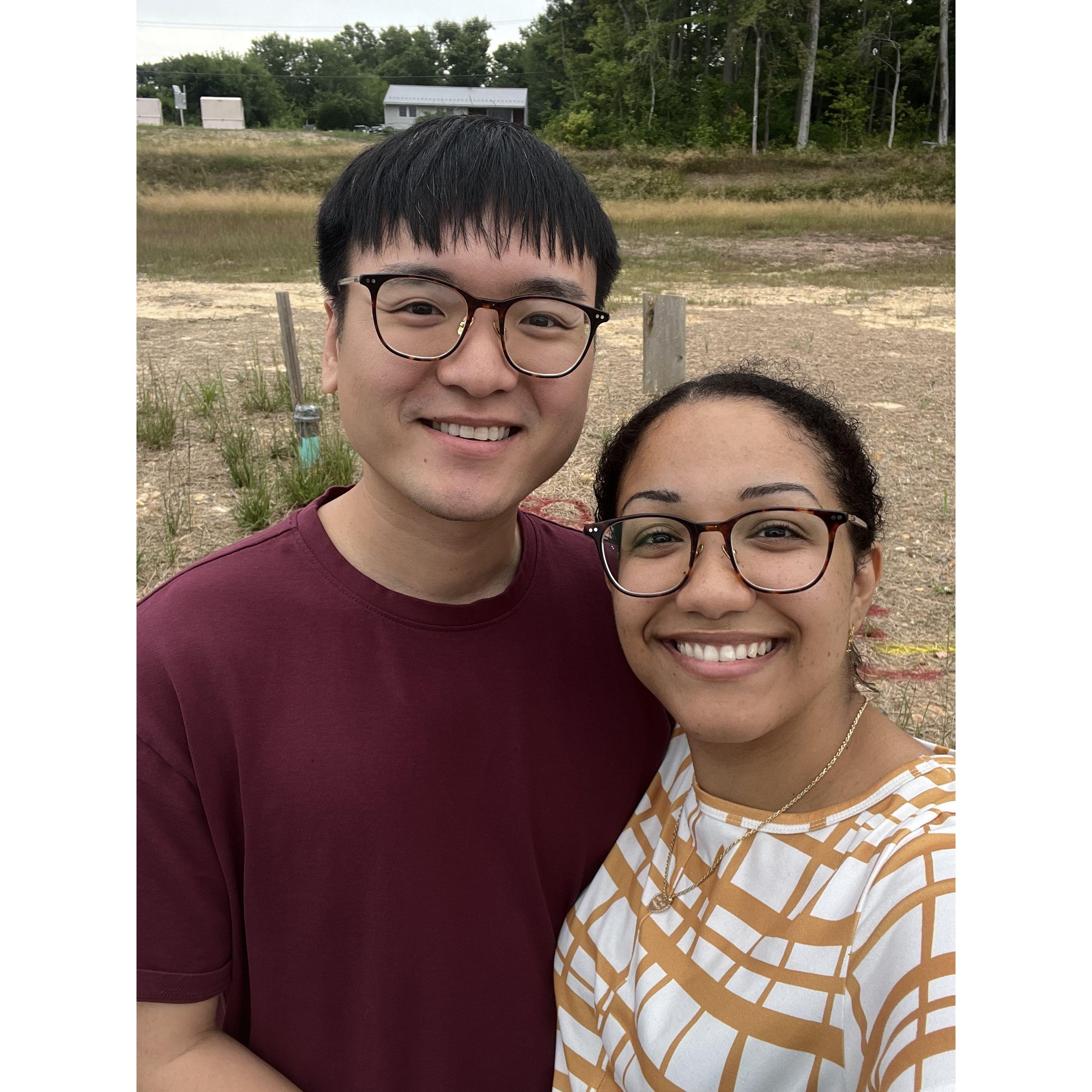 Visiting Our House Site