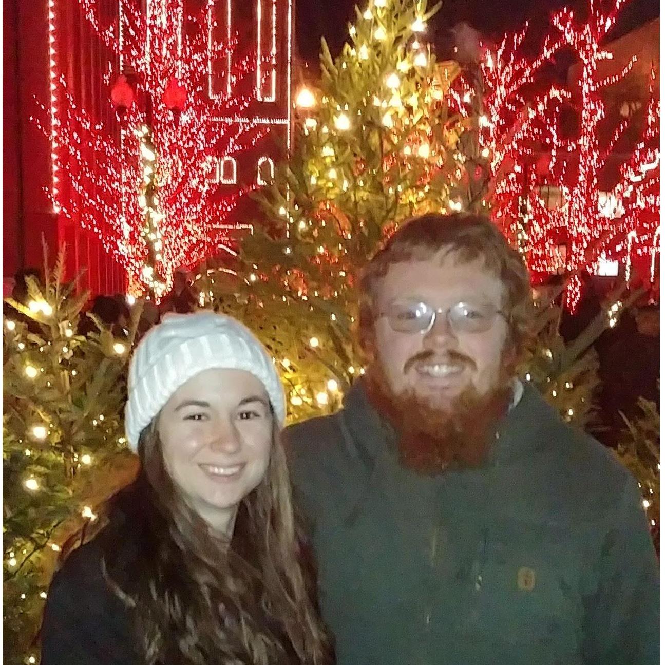 I drug him to see the Brewery Lights.