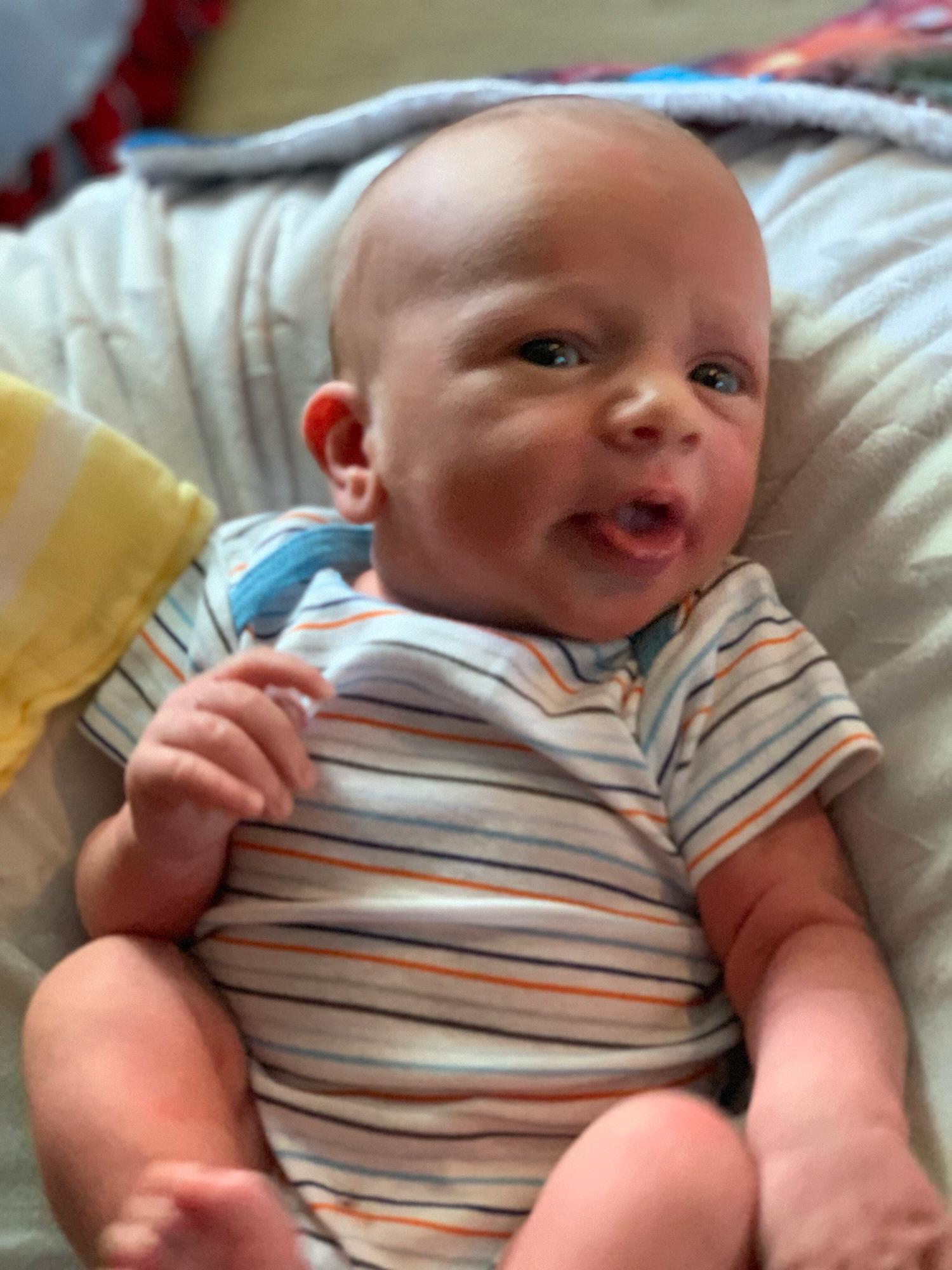 He’s a goofball like his dad!