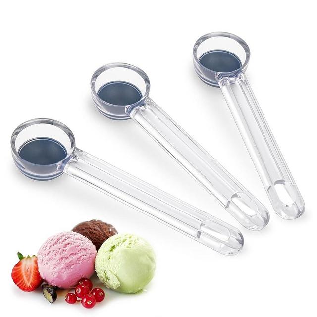 Cookie Scoop Set,1 Tablespoon Cookie Scoop for Baking, Size #60 Cookie Dough Scoop, 15 ml/ 0.5 oz Ice Cream Scoop, Acrylic Scoop, Comfortable Grip