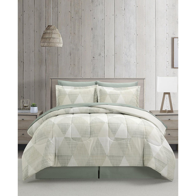 Macy's Hudson Geometric 8-Pc. Comforter Sets