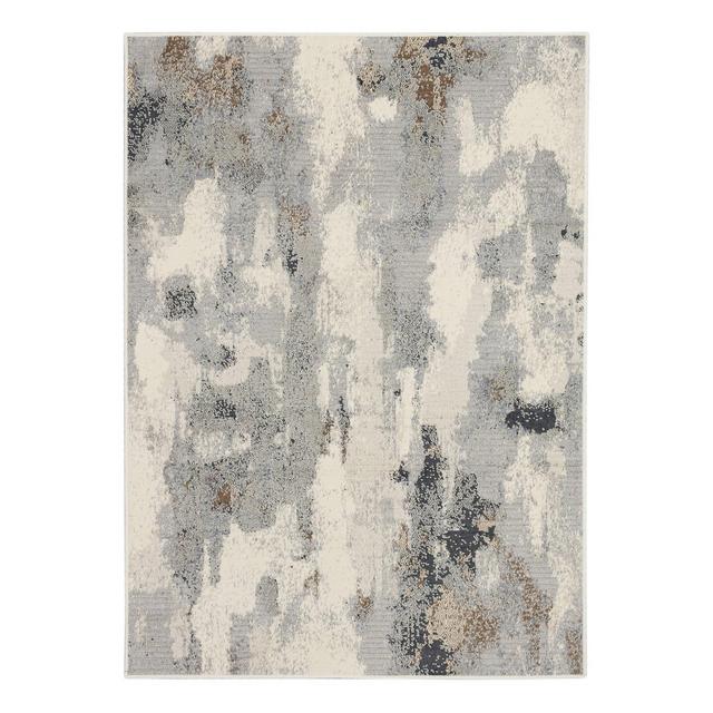 7'x10' Watercolor Area Rug Gray - Threshold™