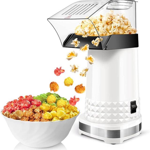 Popcorn Machine High Popping Rate, 3.5 Quarts, 1200w, 2 Min Fast Popping Air Popper Popcorn Maker, No Oil, BPA-Free, Food Safe Mini Popcorn Machine with ETL Certified, Popcorn Poppers for Home
