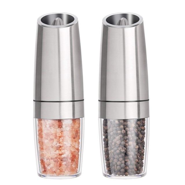 Homaider Electric Salt and Pepper Grinder Set