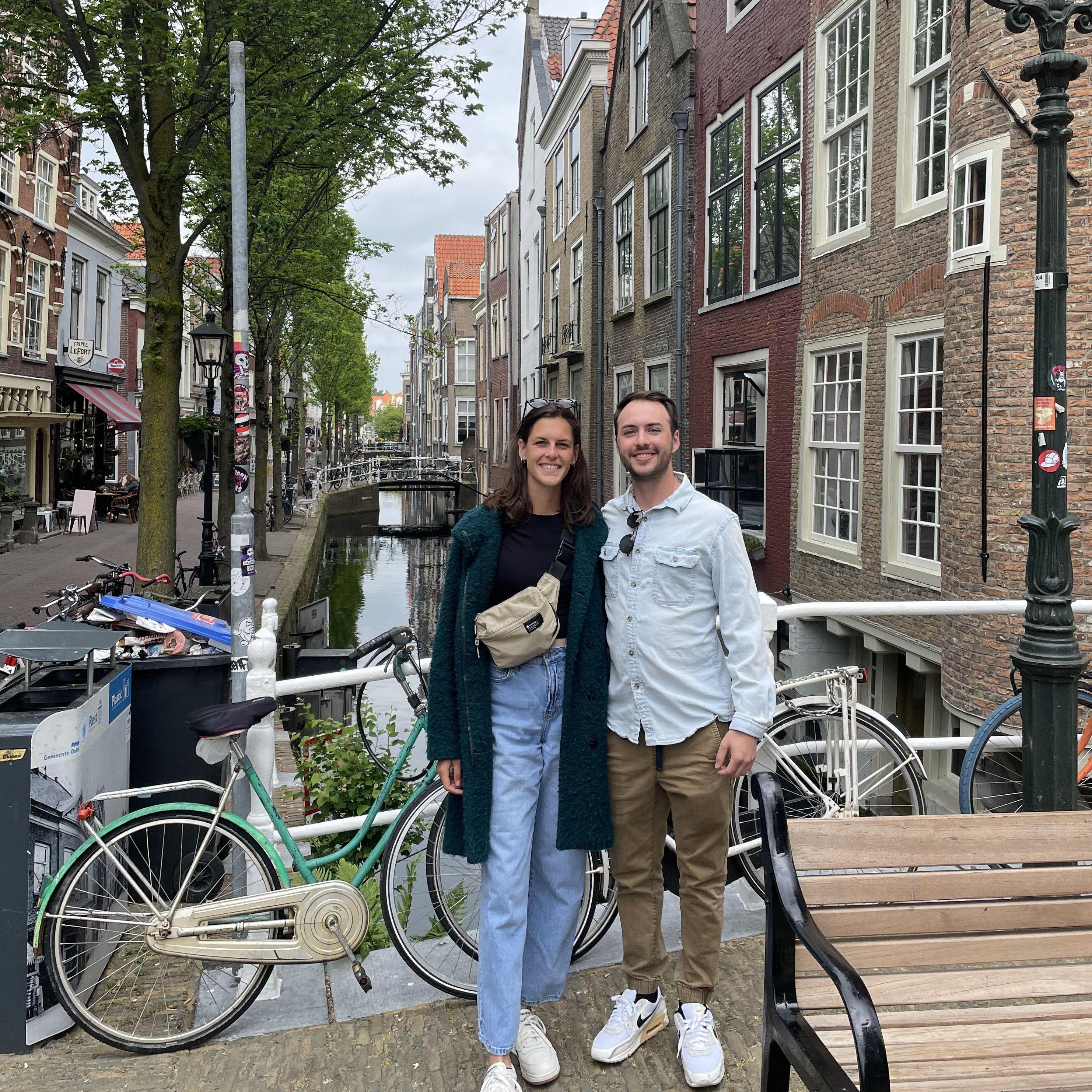 Delft, The Netherlands. Our first time together in Europe!