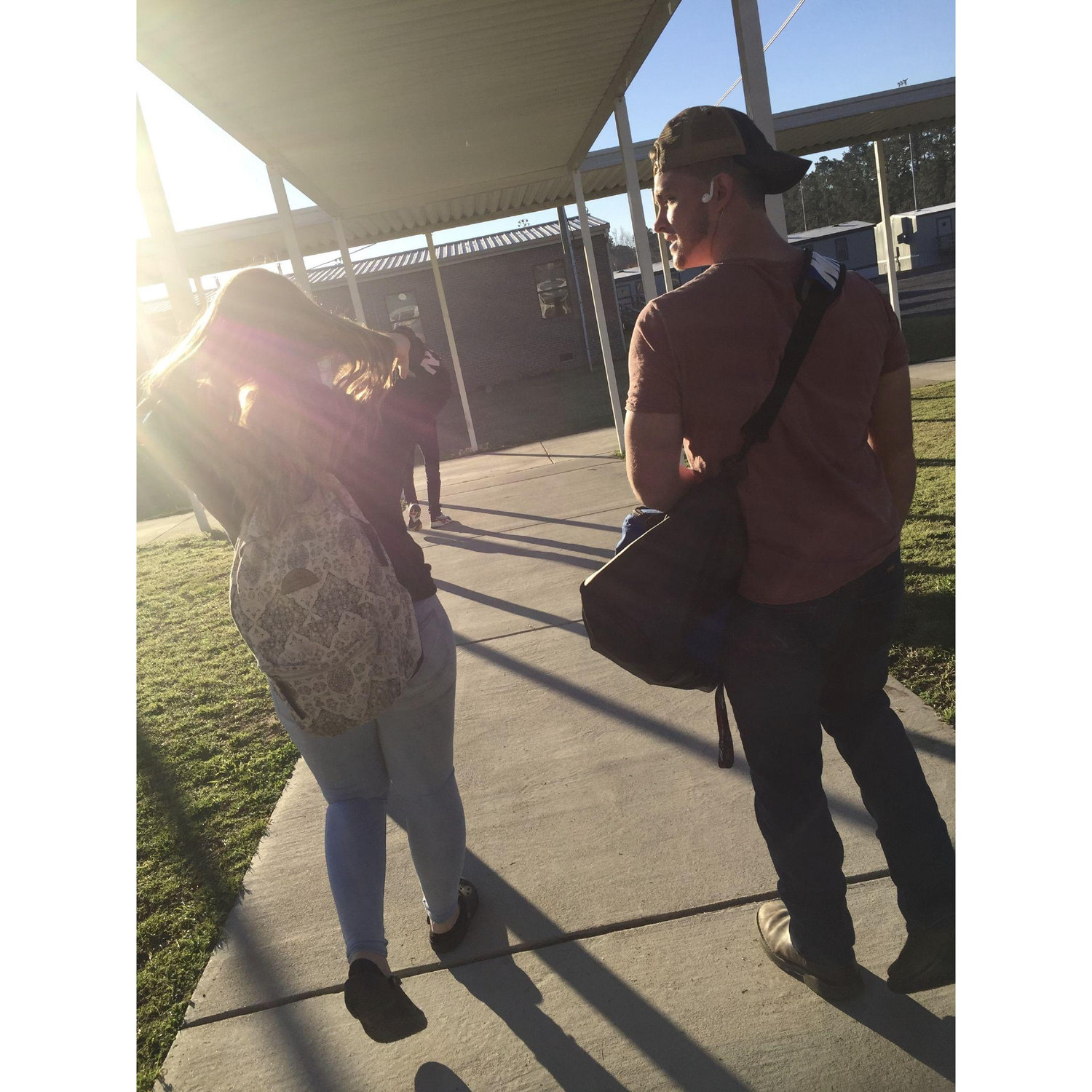 This was our first time actually seeing each other and the first picture taken of the two of us, it all began here!