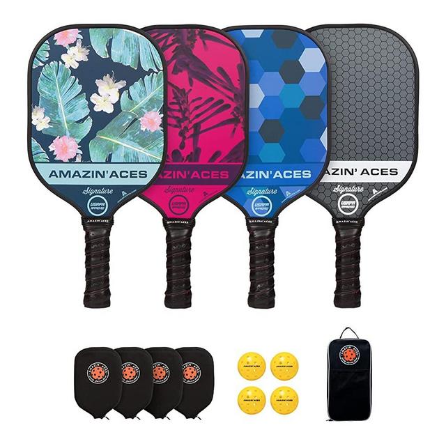 Amazin' Aces Pickleball Paddles - Pickleball Set - USAPA-Approved Pickleball Rackets for All Levels and Ages