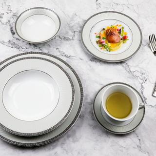 Alina 57-Piece Porcelain Dinnerware Set, Service for 8