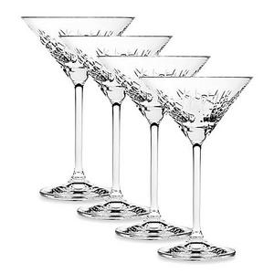 Top Shelf Graffiti Martini Glasses (set of 4)