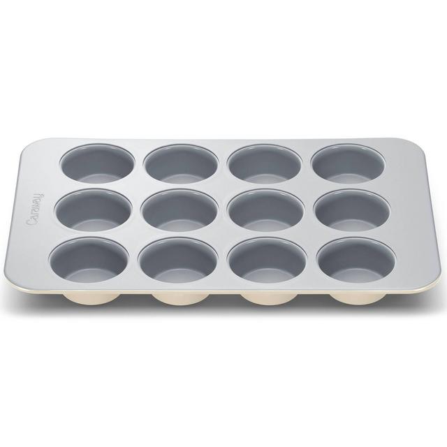 Caraway Home 10.04" Nonstick Ceramic Muffin Pan Cream
