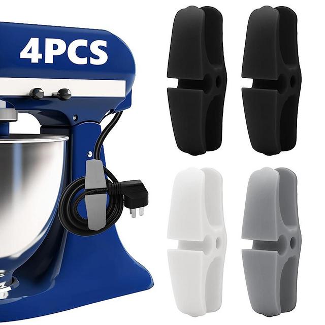 4pcs Cord Organizer for Appliance, 3 Colors Appliance Cord Organizer Stick On, Cord Keeper Cord Wrapper Cord Holder Cord Winder for Appliances Air Fryer, Coffee Maker, Blender, Pressure Cooker Toaster